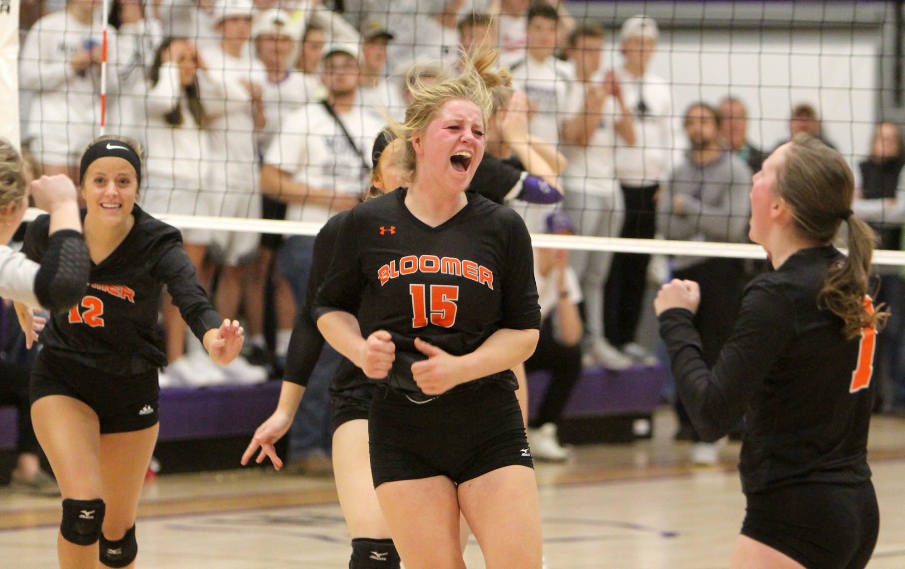Bloomer volleyball at Mosinee 11-2-19